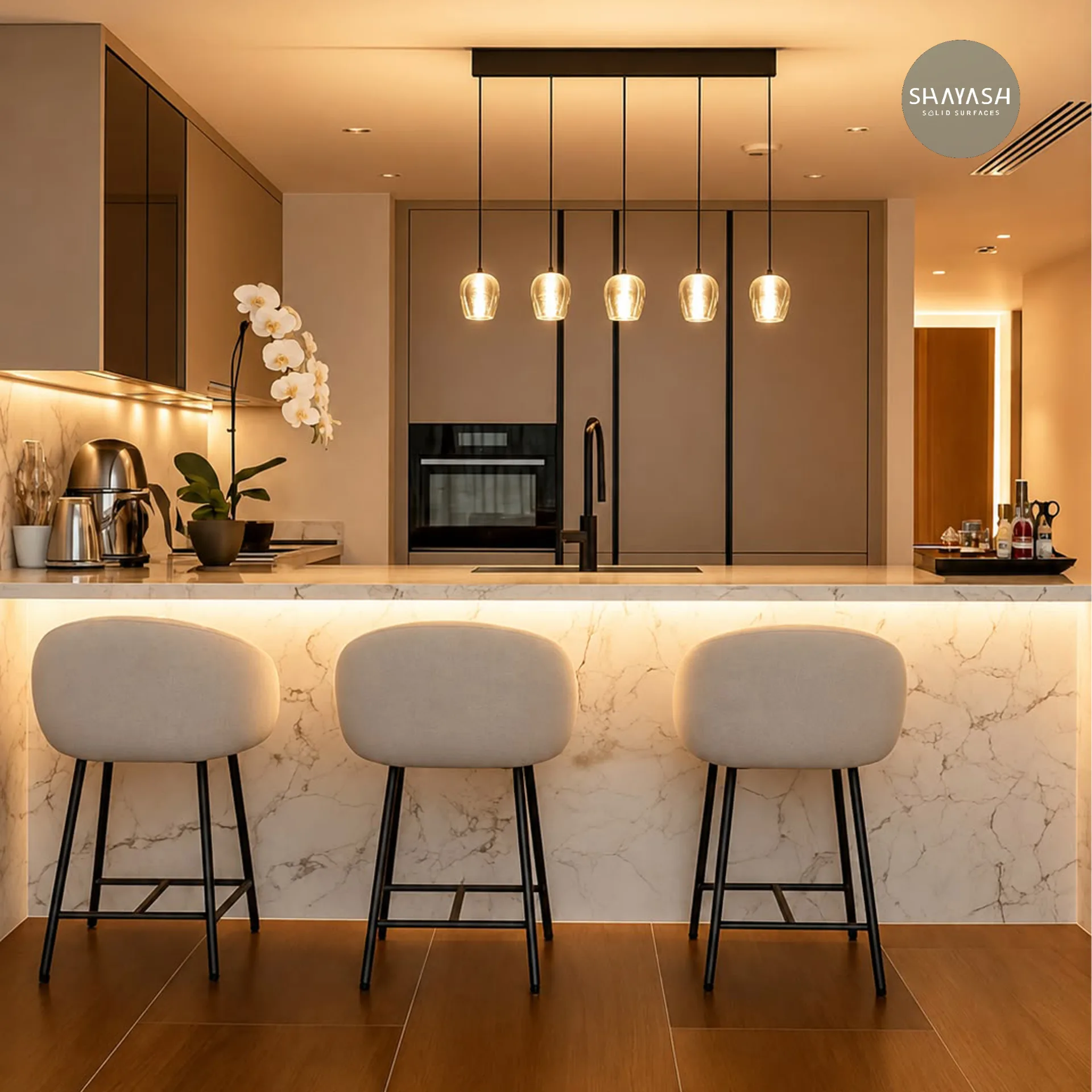 Kitchen Island Stone Cladding
